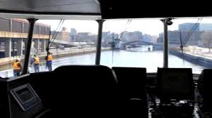 Rather than flying over or traveling by land around lake michigan, cross it by ferry! Lake Express Ferry Move From Winter Berth To Lake Michigan Milwaukee Wi Youtube