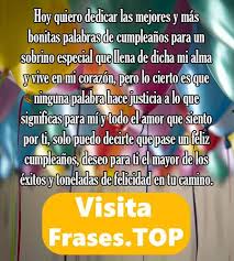 Feliz Cumpleanos Sobrino Mensajes Frases Felicitaciones