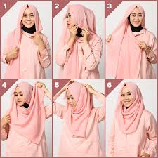 Hasil gambar untuk TUTORIAL HIJAB SEGI EMPAT PARIS SANGAT SIMPLE DAN TIDAK RIBET