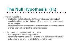 A null hypothesis states there is no statistical significance between the two variables tested. Hypothesis Testing Null Hypothesis And Research Hypothesis Ppt Video Online Download