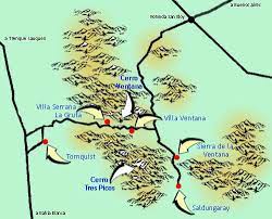 Proporciona una visualización con código de color de las este mapa muestra la banda infrarroja de la luz y el calor relativo de los objetos. Sierra De La Ventana Julio 2005