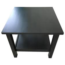Everything you need to make your home happy. Ikea Hemnes Side Table In Black Brown Aptdeco