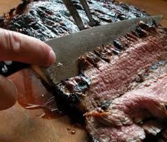 London broil was originally made exclusively with flank steak, although through the years other cuts of beef like top round steak have been sold . London Broil With Sauce Diable Flank Steak Is Rubbed With Lots Of Salt Freshly Ground Black Pepper And Tabasco Sauce Flank Steak Recipes Flank Steak Steak
