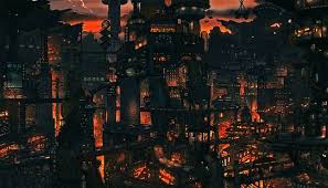 Spend less time searching, more time creating. Hd Wallpaper Futuristic Anime City Lights Night Wallpaper Flare