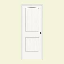 Jeld Wen 36 In X 80 In Santa Fe White Painted Left Hand Smooth Molded Composite Mdf Single Prehung Interior Door Thdjw137500648 Prehung Interior Doors Prehung Doors Slab Door