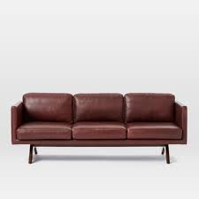 Acanva contemporary down filled sofa couch. Down Filled Leather Sofa Cre8 Nyc