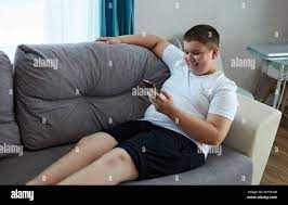 Fat teen boy hi-res stock photography and images - Alamy