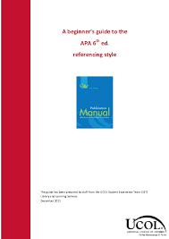 Apa manual 6th edition the american psychological association (apa) updated its style manual in the summer of 2009. Pdf Beginners Guide To Apa Referencing 6th Edition Faiily Faii Academia Edu