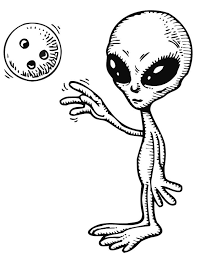 Alien with gift coloring page monster coloring pages monster. Scary Alien Coloring Pages Alien Coloring Pages Space Coloring Pages Alien Drawings