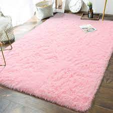 To ensure it is warm and cosy for slumber, why not browse our collection of plush, fluffy bedroom rugs? Amazon Com Andecor Soft Fluffy Bedroom Rugs 5 X 8 Feet Indoor Shaggy Plush Area Rug For Boys Girls Kids Baby College Dorm Living Room Home Decor Floor Carpet Pink Home Kitchen