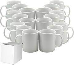 Are you looking for wholesale blank coffee mugs with lids? Amazon Com 11 Oz Sublimation Blank Ceramic Coffee Mugs Case Of 36 Kitchen Dining