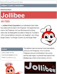 Http Pinoygrats Com Reference Directory Business Jollibee Jollibee Foods Corporation Is A Multinational Chain Fast Food Chains Fast Food Restaurant Jollibee