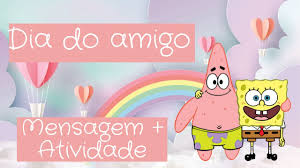 No lugar da alimentação normal, valente foi surpreendido com duas caixas de papelão. Atividade Dia Do Amigo Aula On Line Amizade Aula Dia Do Amigo Desafio Youtube