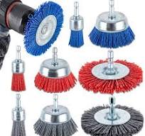 Amazon.com: Nylon Filament Brush - 9 Pack Abrasive Wire Bristle Drill Wheel  and Cup Set With 1/4 Inch Hex Shank for Rust, Corrosion, Paint Removal - ...