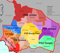 (puan durrutul'ain binti ahmed zainuddin). Rantau Negeri Sembilan Map