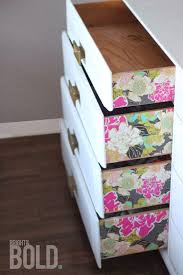 9 Creative And Unique Ways To Use Wallpaper Wallpaper Dresser Decor Furniture