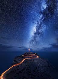 Space Night Sky Stars Lighthouse Always Have Been Captivated By The Mightiness And Mystery Of Space Stars Are The Night Skies Nature Landscape Photography