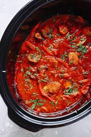Make Italian Sausage And Peppers In Your Slow Cooker Tonight Hot Italian Sausage Recipes Sausage And Peppers Italian Sausage