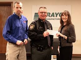 The Wayne County Sheriffs Office Wooster Ohio Sheriff Receives 1000 00 For K9 Project Sheriff Office Sheriff Wayne County