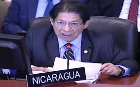 Ministro de Relaciones Exteriores Denis Moncada reafirma ante la OEA el  compromiso sostenido de Nicaragua de respeto y protección a los derechos  humanos de los nicaragüenses