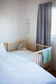 Baby cot ikea gulliver very good condition bed mattress. Sharing A Bedroom With Baby At 6 Months Diy Ikea Sniglar Crib Co Sleeper Diy Crib Baby Crib Diy Ikea Sniglar Crib
