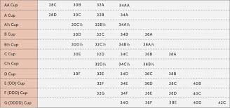 Bra Size Chart Thirdlove Bra Size Charts Bra Sizes