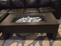 Millenium Falcon Table Hope You Like It Millenium Falcon Lego Display Lego Display Case