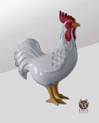 Giant Rooster, French resin animals - Déco et Artisanat