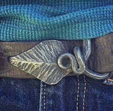 Forged Leaf Belt Buckle Metal Working Blacksmithing Blacksmith Projects