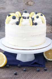 Moist Lemon Blueberry Cake With Mascarpone Frosting Easy Layer Cake Recipe Blueberry Lemon Cake Lemon Cake Cake