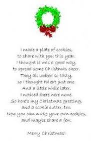 Cookie Cutter Poem Christmas Poems Neighbor Christmas Gifts Holiday Poems