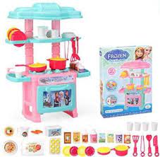 Kids play kitchen set allows your kids to be as imaginative as they can be. Av Int Mini Kitchen Set Toy Kid Play Cooking Toys Kitchen Set For Girls 47 Pcs Cartoon Themed Series Kitchen Playset With Full Utensils Set Frozn Theme Mini Kitchen