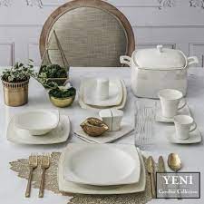 caroline 85 parca kare bone yemek takimi yemek takimi ikea oturma odasi yemek takimlari