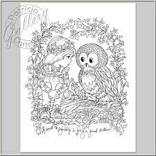 coloring book pages owl digital download jpg files etsy in 2021 books coloriage road trip de ryan