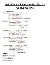Insignificant events in the life of a cactus. Insignificant Events In The Life Of A Cactus Study Guide Quiz Answer Key