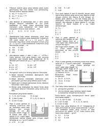 Sebuah pipa u yang ujungnya terbuka diisi dengan alkohol. Soal Fluida Statis N Dinamis Lat 2018