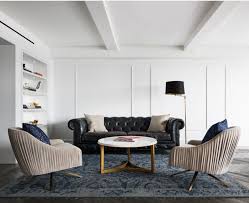 Two Roar Rabbit Swivel Chairs Staged Perfectly In This Modernist Living Room Seen On Houzz Perfect Living Room Houzz Living Room Living Room Chairs