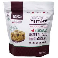 E C S Heavenly Hunks Organic Oatmeal Dark Chocolate Cookies 22 Oz
