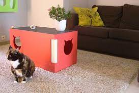 Multi Function Cat Cave Hauspanther Cat Cave Cat Cube Wood Cat