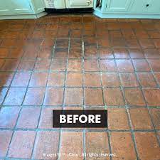 Sealing your exterior hard surfaces is a great way to keep them looking good while providing weather protection. High Gloss Tile Sealer Victorian Terracotta Acrylic Quarry Tile Sealer