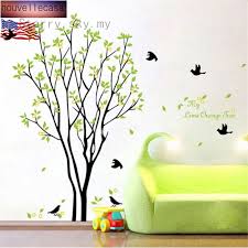 Baby nursery star wall stickers. Green Lemon Tree Bird Diy Wall Stickers Diy Art Decals Kids Room Living Room Shopee Malaysia