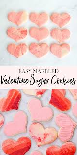 Easy Marbled Sugar Cookies Recipe Sugar Cookies Valentines Desserts Easy Valentine Sugar Cookies