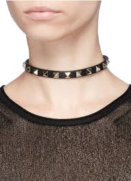 Imanbek and 24kgoldn — valentino (imanbek remix) (2020). Valentino Rockstud Leather Choker Women Lane Crawford