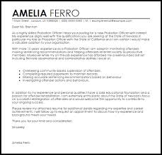 Probation Officer Cover Letter Sample Cover Letter Templates Examples