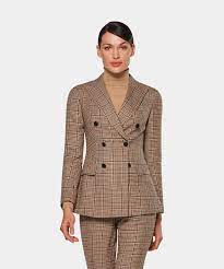 Moss london suit jacket in ink blue check. Women S Suits Suitsupply Online Store
