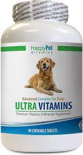 Why does a homemade dog food diet need nutrient supplements? Amazon Com Dog Nutrient Supplements Ultra Vitamins And Minerals For Dogs Best Health For Dogs Natural Treats Essential Nutrients Dog Vitamin B Complex 1 Bottle 90 Treats Health Personal Care
