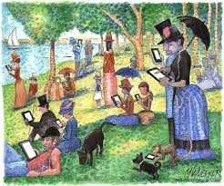 Seurats sunday afternoon on the island of la grande jatte was a great success of his whole painting work, this picture alone took him two years to produce, on the picture, seurat concentrated very keenly on the keenly on the landscape of the park is when he concentrated on the people, he always concentrated on the shape on the landscape and the. Remainders Wired Art Parody Appropriation Art Painting
