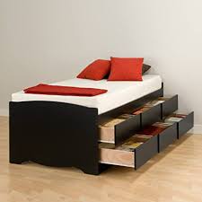 Rated 1 out of 5 by leisa from platform bed with drawer storage it came today 12.28.2019 not all there just headboard now i have to call them monday and wait to get the rest i need all but the head board so again wait wait. Amazon Com Prepac Captain S Platform Storage Bed With 6 Drawers Twin Black Furniture Decor