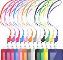 Creatiee 20-Pack PU Leather ID Badge Holders With Retractable Reels - Mixed  Colors Vertical Style