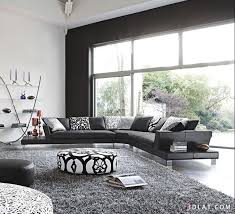 ديكور صالون باللون الاسود